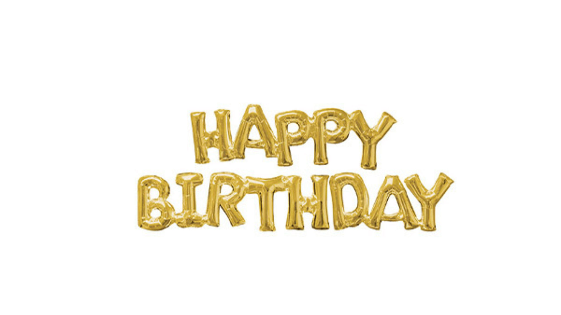 Folieballong / Ballongbanner: «Happy Birthday»