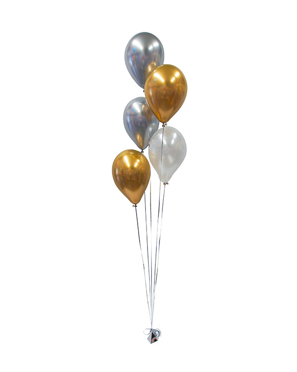 Ballongbukett: Shining bouqet - 5 Ballonger